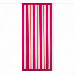 Beach Riot Club Beach Towel FabFitFun Pink Orange White Stripe NEW